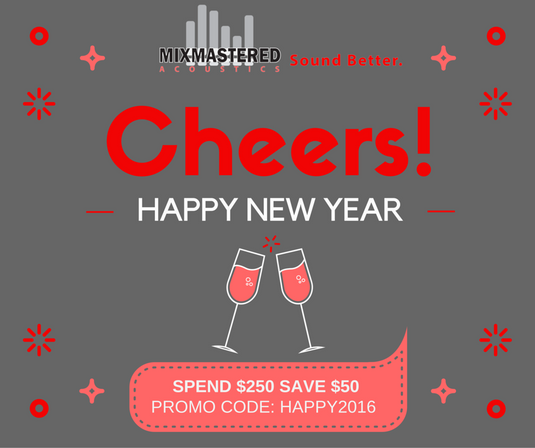 Happy New Years... Save $50 on Acoustic Panels