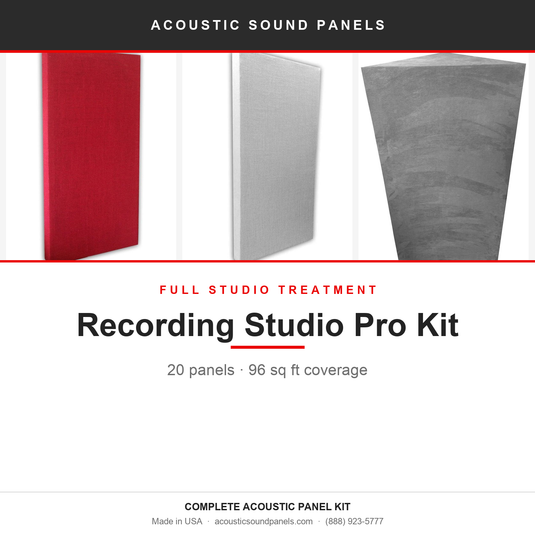 Recording Studio Pro Kit - complete acoustic treatment bundle | Acoustic Sound Panels